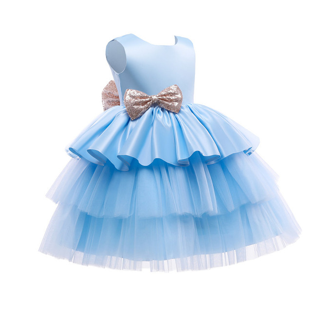 Sukienka elegancka dla dziewczynek od 0 do 24 miesięcy na chrzest, 1. i 2. urodziny - Księżniczka Tutu z cekinami - Wianko - 11