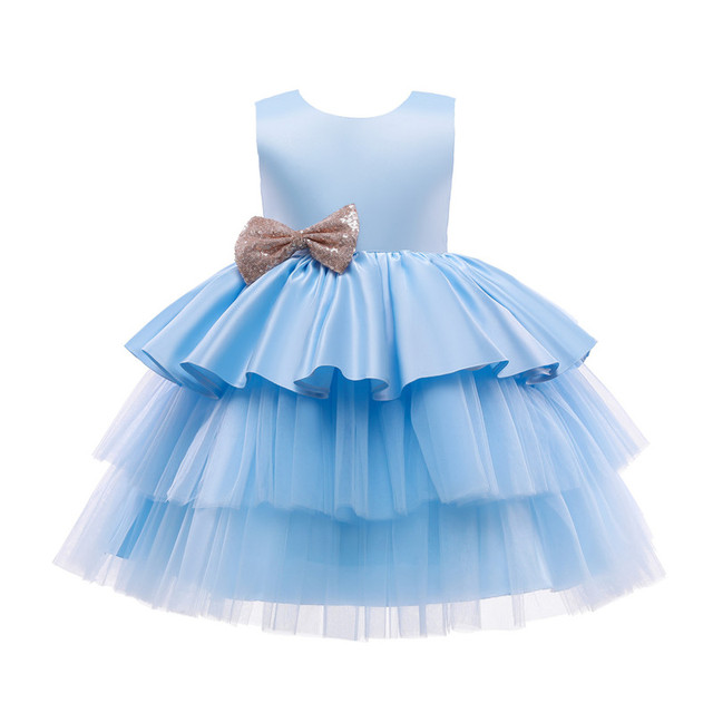 Sukienka elegancka dla dziewczynek od 0 do 24 miesięcy na chrzest, 1. i 2. urodziny - Księżniczka Tutu z cekinami - Wianko - 10