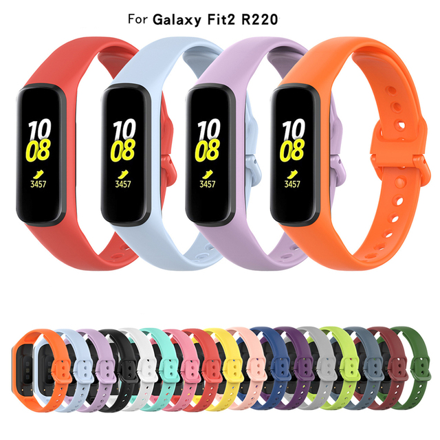 Silikonowy pasek sportowy do zegarka Samsung Galaxy Fit 2 SM-R220 dla kobiet i mężczyzn - Wianko - 8
