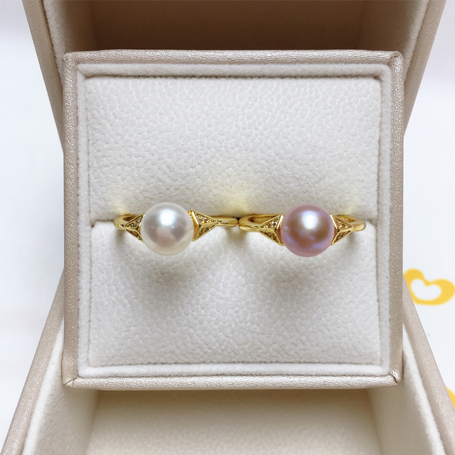 Pierścionek z perłą 925 srebro zaręczyny, naturalna perła, moda damski pierścionek - Wianko - 2