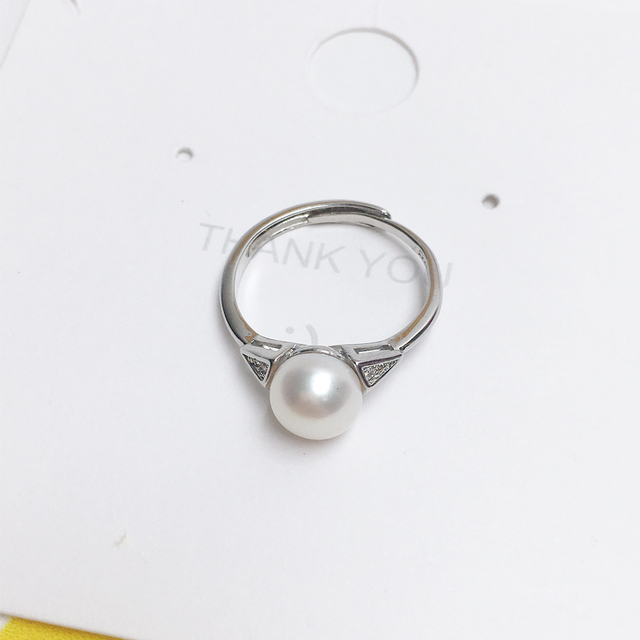 Pierścionek z perłą 925 srebro zaręczyny, naturalna perła, moda damski pierścionek - Wianko - 13