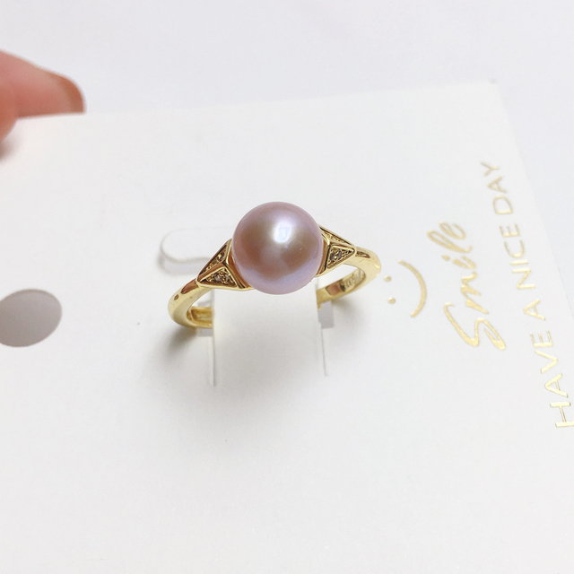 Pierścionek z perłą 925 srebro zaręczyny, naturalna perła, moda damski pierścionek - Wianko - 3