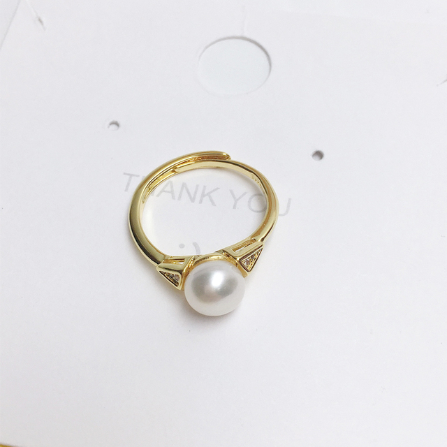 Pierścionek z perłą 925 srebro zaręczyny, naturalna perła, moda damski pierścionek - Wianko - 9