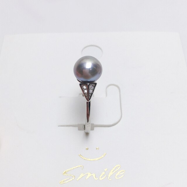 Pierścionek z perłą 925 srebro zaręczyny, naturalna perła, moda damski pierścionek - Wianko - 7