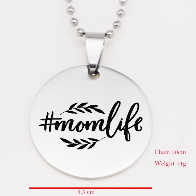 Naszyjnik listowy Mama życie - biżuteria dla kobiet, 2022 nowość - głównym kryterium sprzedażowe Drop Shipping YP6121 - Wianko - 1
