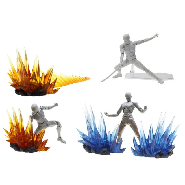 Nowość 2020: Model ewolucji Ice & Energy Aura Blade Burst - dekoracja lodowa do modeli akcji i figur zabawkowych w skali ogólnej - Wianko - 3