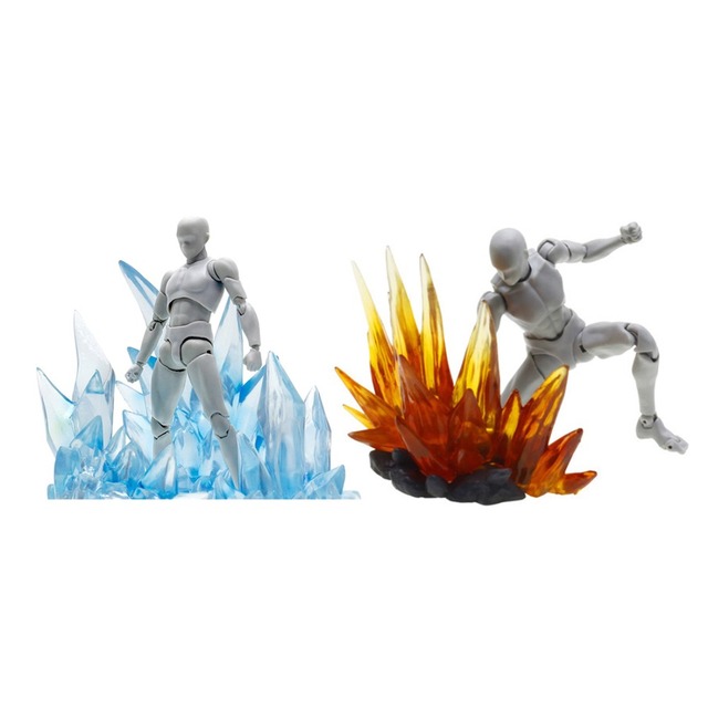Nowość 2020: Model ewolucji Ice & Energy Aura Blade Burst - dekoracja lodowa do modeli akcji i figur zabawkowych w skali ogólnej - Wianko - 2