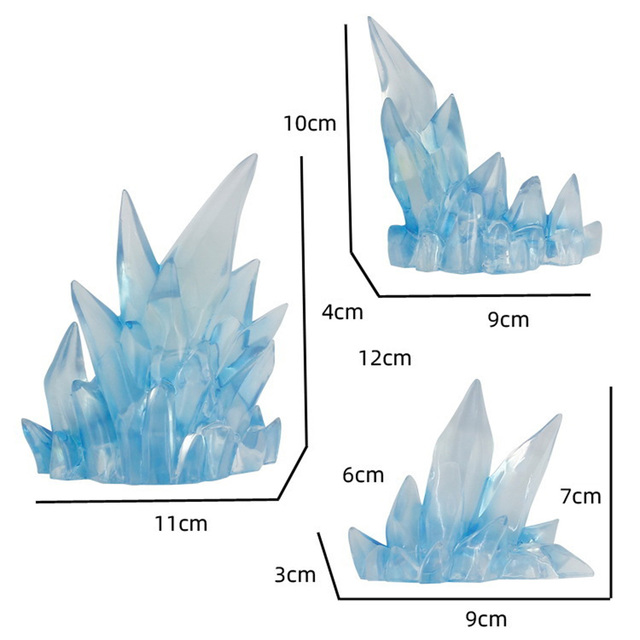 Nowość 2020: Model ewolucji Ice & Energy Aura Blade Burst - dekoracja lodowa do modeli akcji i figur zabawkowych w skali ogólnej - Wianko - 5