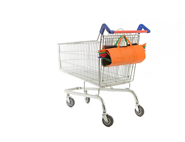 Wózek torba na zakupy spożywcze wielokrotnego użytku z 4 sztukami torb na kółkach, w tym izolowaną torbą - Wianko - 3