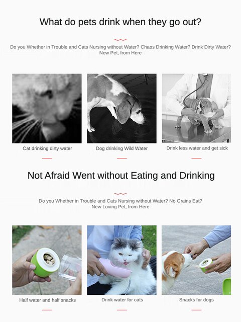 Przenośna butelka do picia wody dla kotów i psów - Pet Water Cup - Wianko - 11