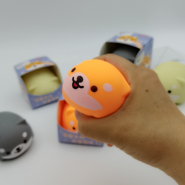 Ręczna sensoryczna piłka antystresowa śmieszne gadżety dla dzieci - Shiba Inu - Wianko - 6