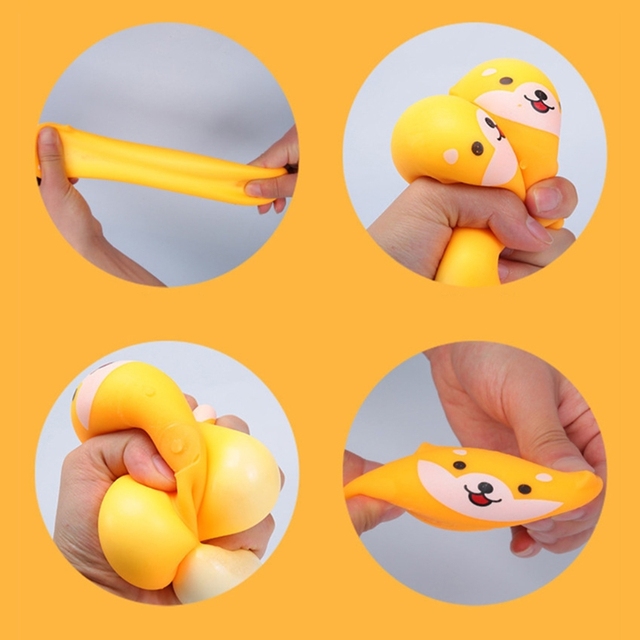 Ręczna sensoryczna piłka antystresowa śmieszne gadżety dla dzieci - Shiba Inu - Wianko - 2