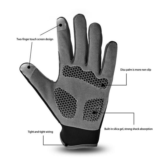 Narciarskie rękawiczki unisex zimowe termiczne dotykowe antypoślizgowe - Wianko - 4