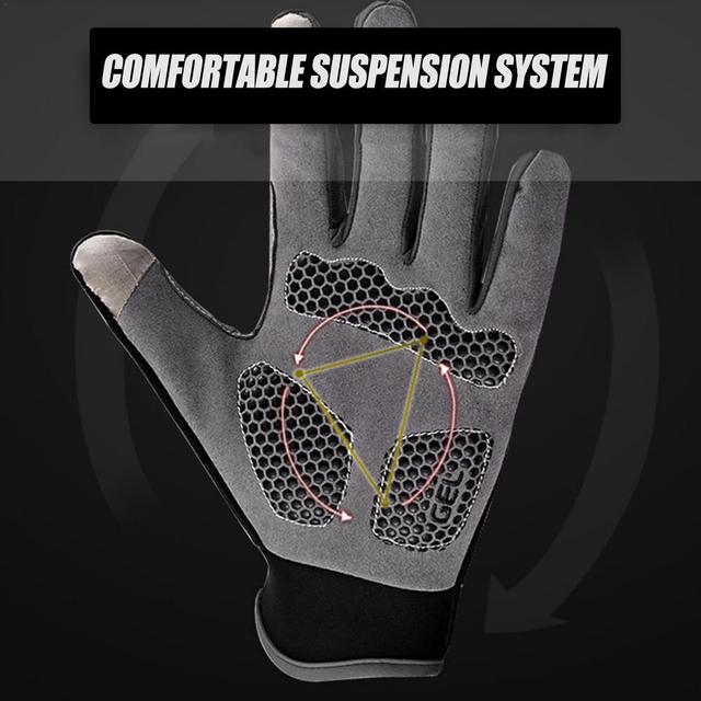 Narciarskie rękawiczki unisex zimowe termiczne dotykowe antypoślizgowe - Wianko - 3