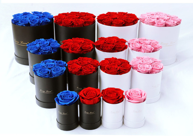 Długotrwałe czerwone róże w pudełku – idealne prezenty walentynkowe, urodzinowe, świąteczne - Wianko - 2