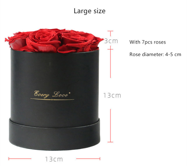 Długotrwałe czerwone róże w pudełku – idealne prezenty walentynkowe, urodzinowe, świąteczne - Wianko - 7