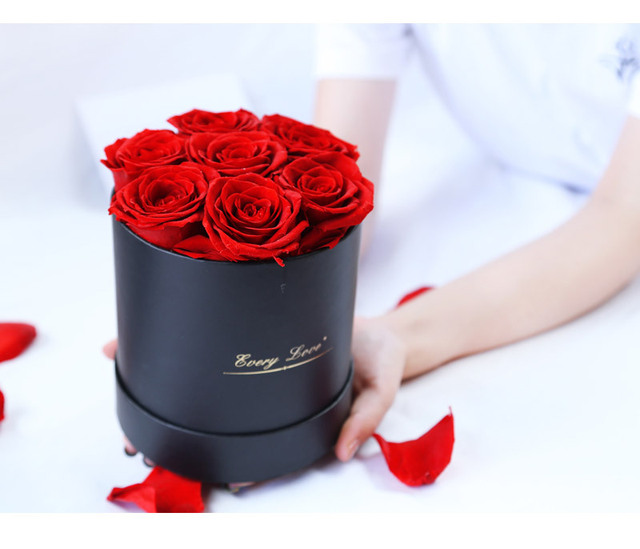 Długotrwałe czerwone róże w pudełku – idealne prezenty walentynkowe, urodzinowe, świąteczne - Wianko - 11