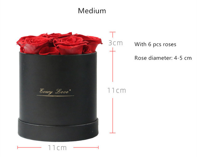 Długotrwałe czerwone róże w pudełku – idealne prezenty walentynkowe, urodzinowe, świąteczne - Wianko - 6