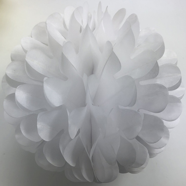 10 sztuk Papierowych Pomponów Wiszących Honeycombs - Dekoracyjne Kule z Kwiatów - Latarnie Ślubne - Wianko - 18
