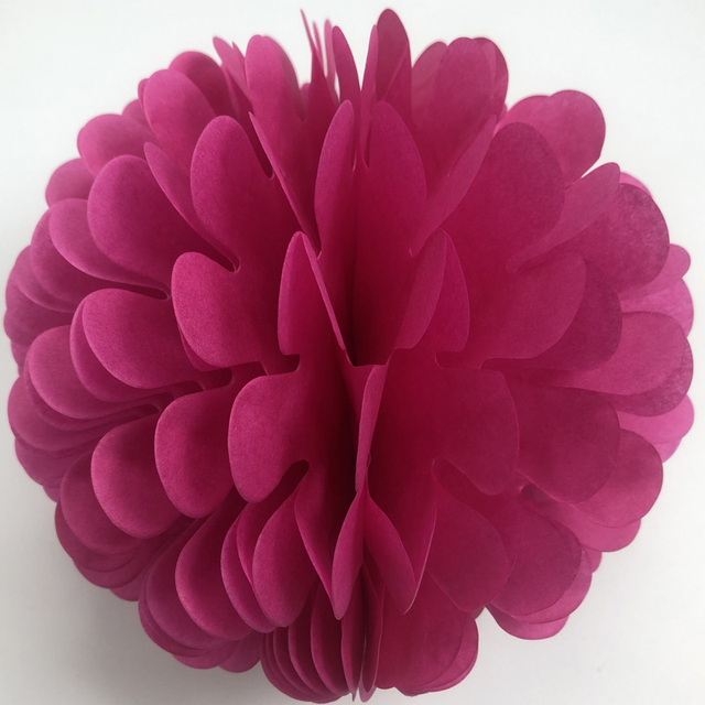 10 sztuk Papierowych Pomponów Wiszących Honeycombs - Dekoracyjne Kule z Kwiatów - Latarnie Ślubne - Wianko - 7