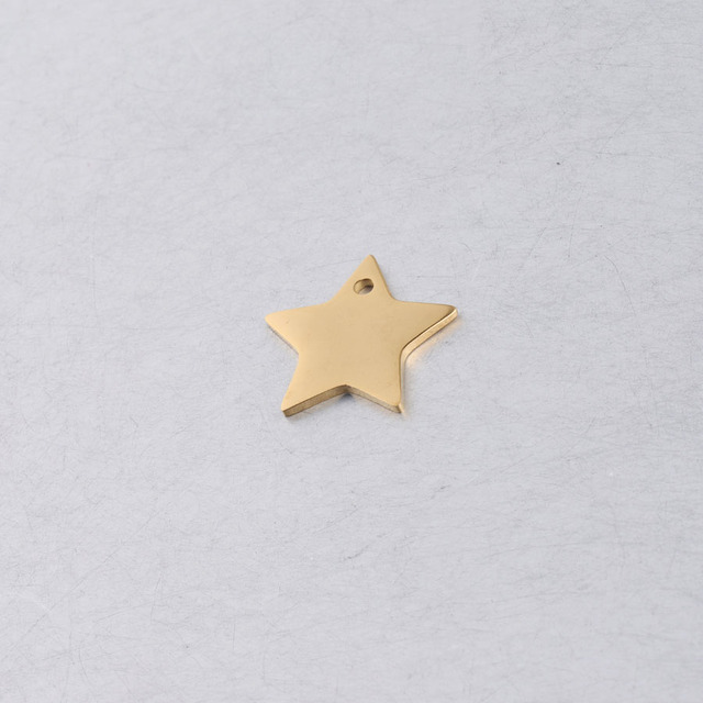 Polerowane lustrzane Star Charms: 20 sztuk pięcioramiennych gwiazd DIY ze stali nierdzewnej do biżuterii - Wianko - 4