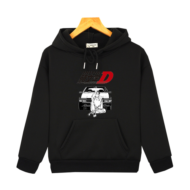 Bluza z kapturem Anime Initial D Drift - japoński nadruk, trendy dla dzieci, styl Hip-Hop Boy Streetwear, dla dziewczynek i chłopców, dziecięce ubranie - Wianko - 5