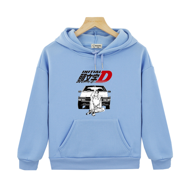 Bluza z kapturem Anime Initial D Drift - japoński nadruk, trendy dla dzieci, styl Hip-Hop Boy Streetwear, dla dziewczynek i chłopców, dziecięce ubranie - Wianko - 10