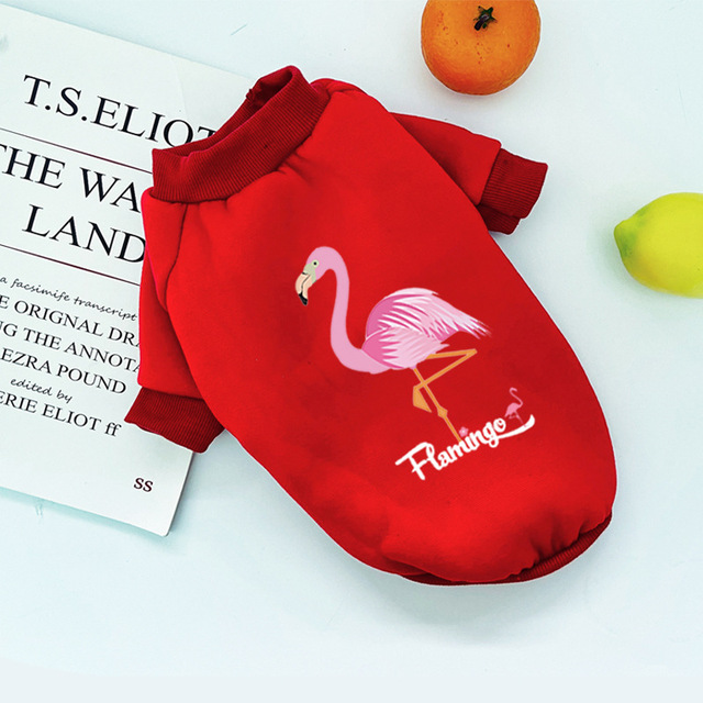 Bluza z kapturem dla psów - Żyrafa słoń Flamingo - ubrania dla psów w nowoczesnym stylu - Wianko - 20