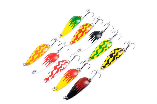 Łyżka na pstrąga przynęty Spinner Bait 4.2cm/5.7g - sztuczna woblerowa przynęta z cekinami i twardym VIB - do połowu karpia - Wianko - 18