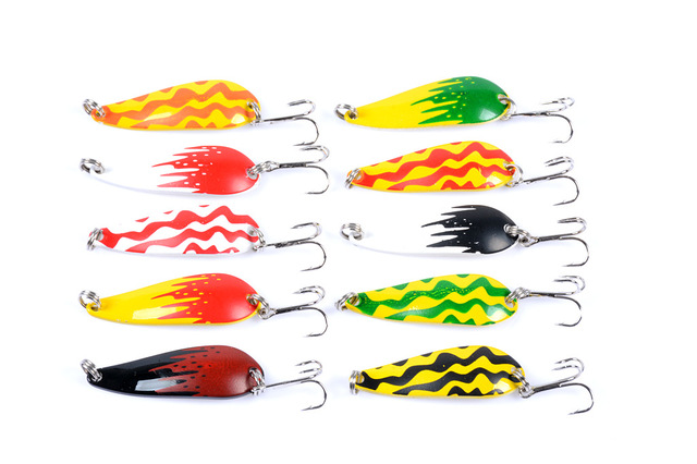 Łyżka na pstrąga przynęty Spinner Bait 4.2cm/5.7g - sztuczna woblerowa przynęta z cekinami i twardym VIB - do połowu karpia - Wianko - 17