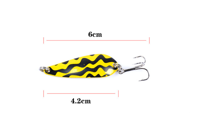 Łyżka na pstrąga przynęty Spinner Bait 4.2cm/5.7g - sztuczna woblerowa przynęta z cekinami i twardym VIB - do połowu karpia - Wianko - 30