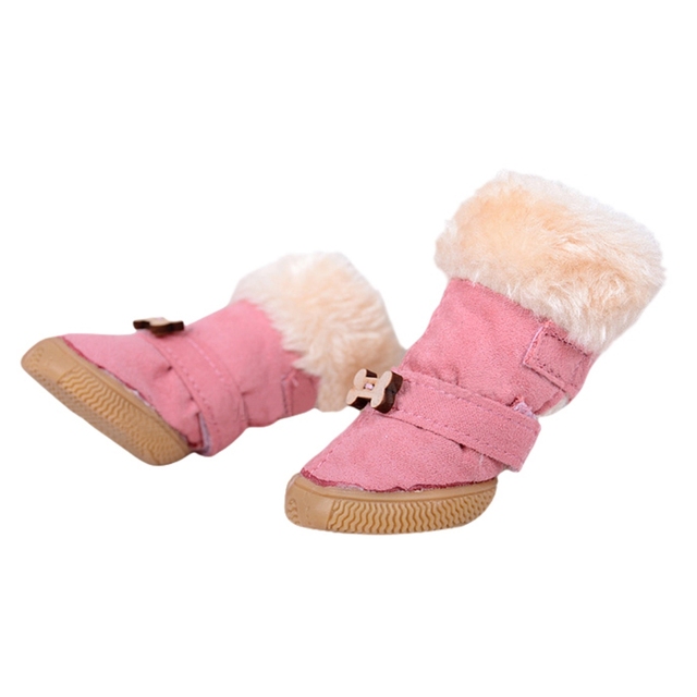 Buty ciepłe dla psa - 4 sztuki: zimowe, deszczowe, na śnieg (Puppku Kot) - Wianko - 17