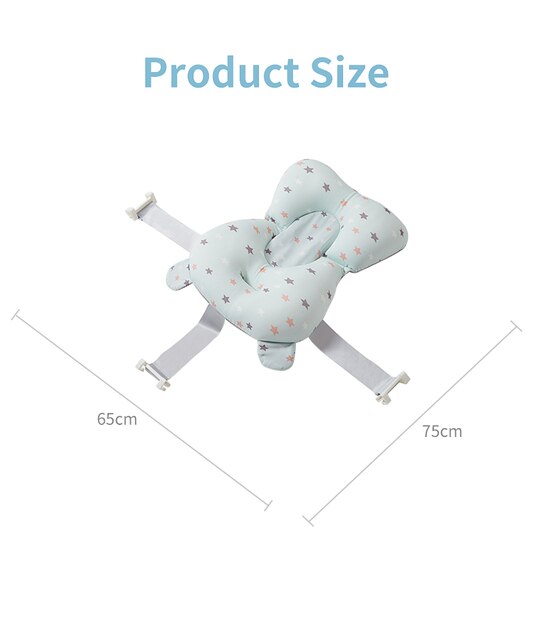 Antypoślizgowe siedzonko do wanny dla niemowląt - mata przenośna z poduszką podtrzymującą bezpieczeństwo - Wianko - 8