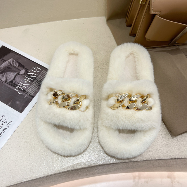 Moda domowe kobiety - zimowe puszyste kapcie miękkie buty wewnętrzne krótkie pluszowe ciepłe slajdy - Wianko - 24