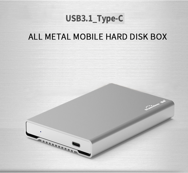 Aluminiowa obudowa dysku twardego 2.5 mobilny dysk twardy z interfejsem type-c USB 3.1 - Wianko - 18