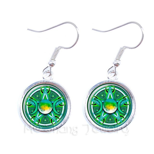 Kolczyki wiszące Celtics Logo - ręcznie robiona biżuteria dla kobiet, talizman i leczenie obrażeń - Wianko - 2