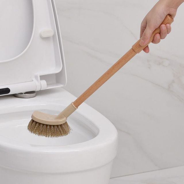 Długie drewniane szczotki do WC z uchwytem – idealne narzędzie do czyszczenia łazienki i kuchni - Wianko - 56