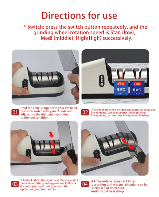 Elektryczna ostrzałka do noży domowych zasilana przez USB - Wianko - 14