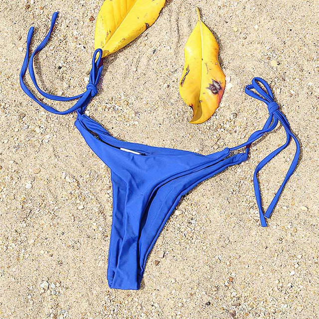 Kostium kąpielowy dla kobiet 2019 - brazylijski dół od bikini z bezczelnym sznurem bocznym i stringami - Wianko - 19