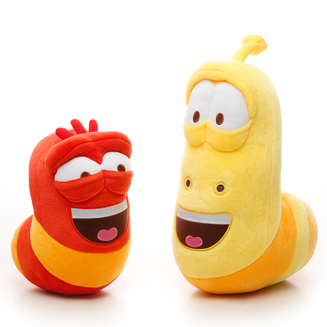 Koreański Anime zabawy owad Slug - 3 sztuki/partia - kreatywne larwy pluszowe zabawki - słodkie nadziewane robaki - dla dzieci - prezent urodzinowy - Wianko - 12