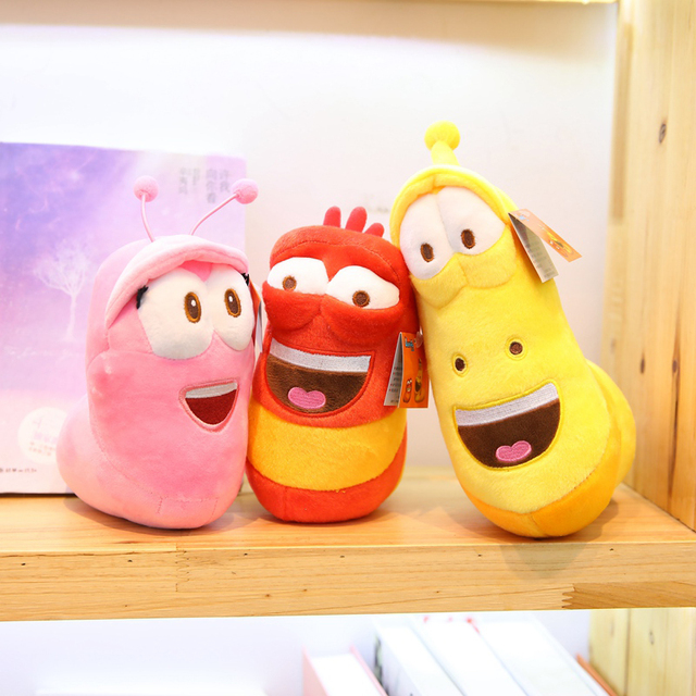 Koreański Anime zabawy owad Slug - 3 sztuki/partia - kreatywne larwy pluszowe zabawki - słodkie nadziewane robaki - dla dzieci - prezent urodzinowy - Wianko - 11