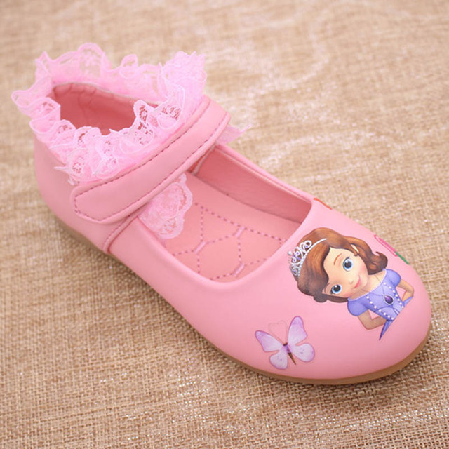 Disney Sophia Princes - dziewczęce obuwie w nowym stylu Sofia pierwsza księżniczka, miękkie buty z kreskówkowym motywem, rozmiary od 26 do 30 - Wianko - 5