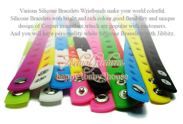 Miękkie silikonowe opaski na rękę 17 kolorów, 50 sztuk, 18CM, dla charmy butów i bransoletek, prezenty dla dzieci - Wianko - 2
