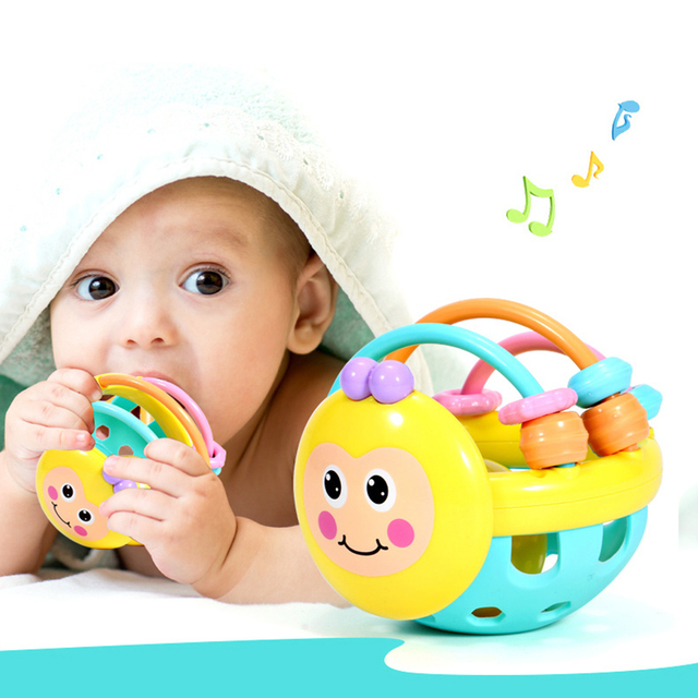 Zabawka dla niemowlaka: grzechotka z chwytem i gryzakiem - Wianko - 14