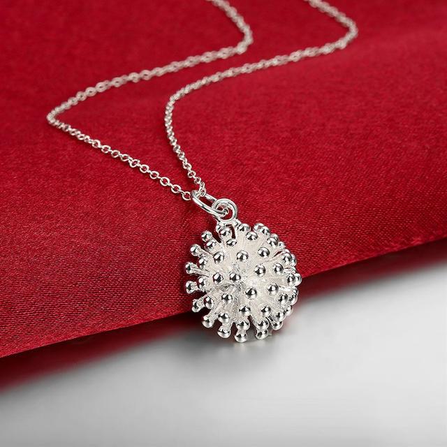 Zestaw biżuterii damskiej - Popularna marka naszyjnik i pierścień wykonane ze srebra próby 925 - Wianko - 3