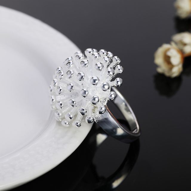 Zestaw biżuterii damskiej - Popularna marka naszyjnik i pierścień wykonane ze srebra próby 925 - Wianko - 6