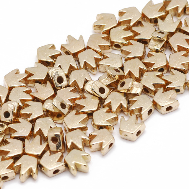 Partia 100 sztuk koralików akrylowych o kształcie korony 5x6mm do tworzenia biżuterii - luźne spacery dla DIY bransoletek i naszyjników - Wianko - 4