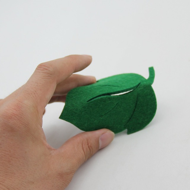 10 sztuk filcowych łatek w kształcie liści do ręcznego aplikowania na tkaniny - DIY - Wianko - 5