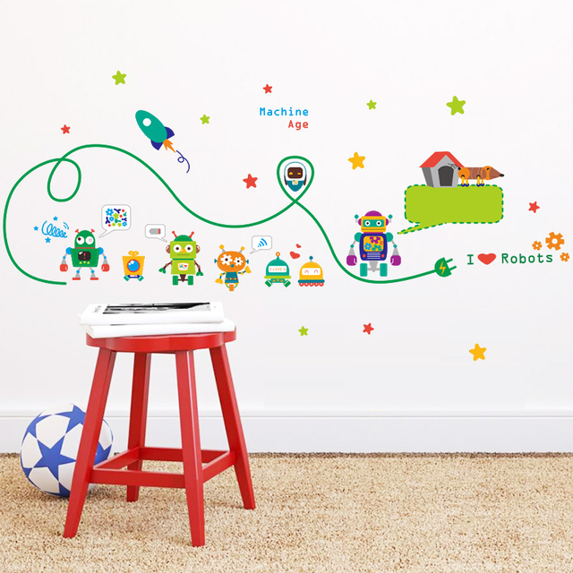 Naklejki ścienne Rocket Outspace - dekoracje do pokoju dziecięcego, DIY, sypialnia - Wianko - 8