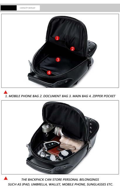 Fajny plecak DIOMO 3D sowa dla kobiet - wysoka jakość, kolor czarny - Wianko - 7
